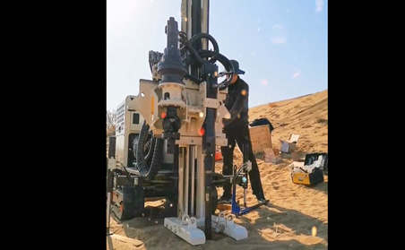TEC液压直推式取土钻机地下水监测井建设