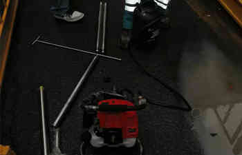 背包式柱状岩心钻机在项目上的使用